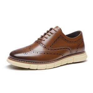 Bruno Marc Men's Crossflex Dress Sneakers Wingtip Derby Casual Oxford Formal Shoes for Comfortable Walking