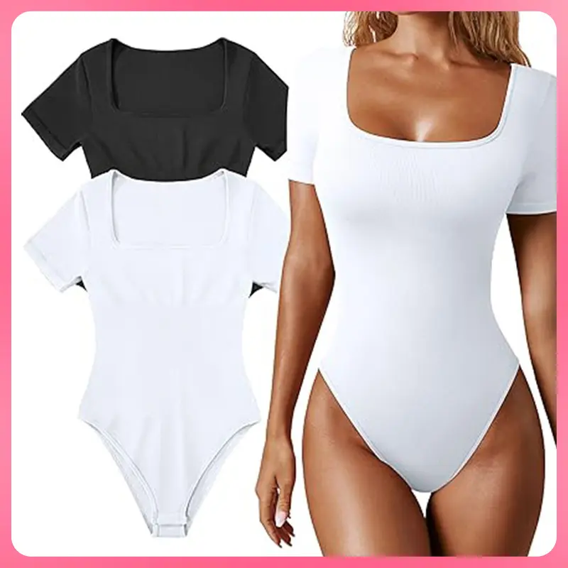 Sculpted Look for Any Season | Square Neck Bodysuit | Snatched Waist & Booty Boost Fit 3