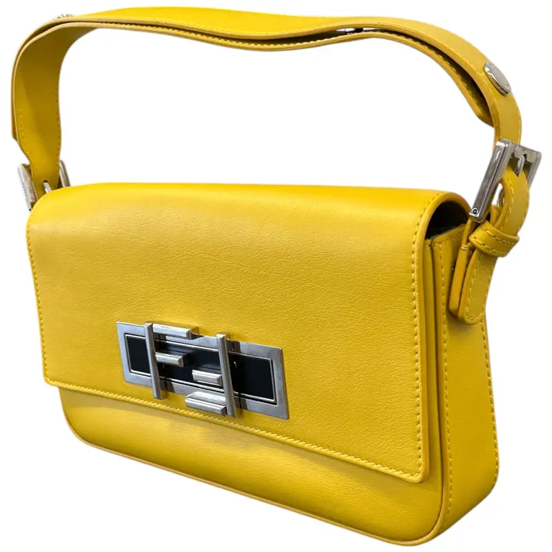 Pre-owned  Fendi  Women's 3 Baguette Handbag Yellow 4