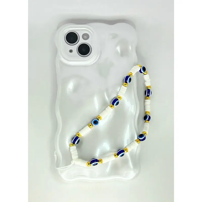 3D Bubble Bliss Pearly White Phone Case 2