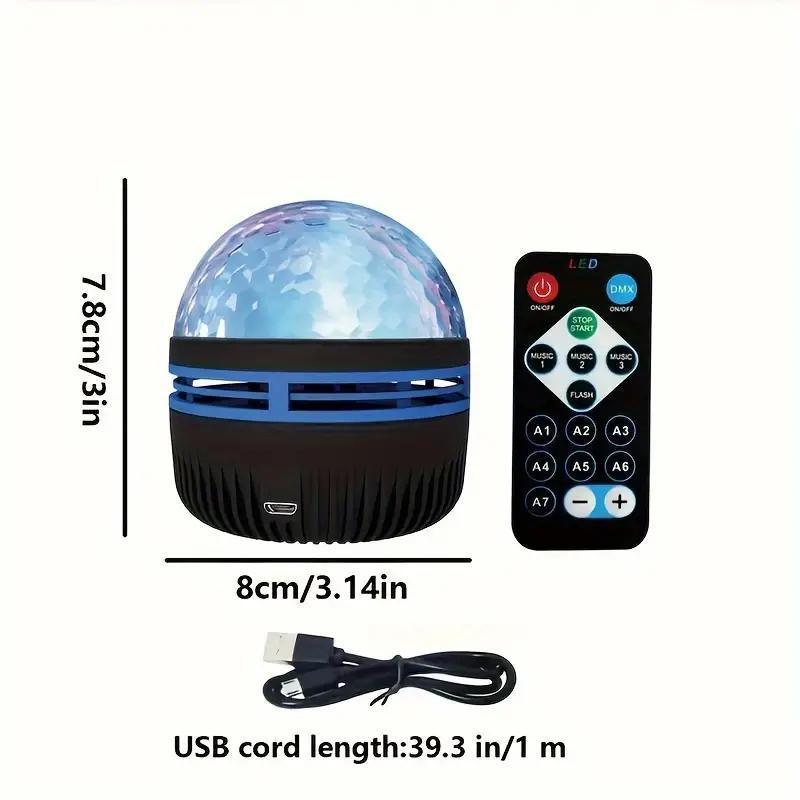 Starry Sky Projector Night Light, USB Powered Wave Projector Night Light with Remote Control, Decorative Light for Home Bedroom Party Festival, Gifts for Men 1