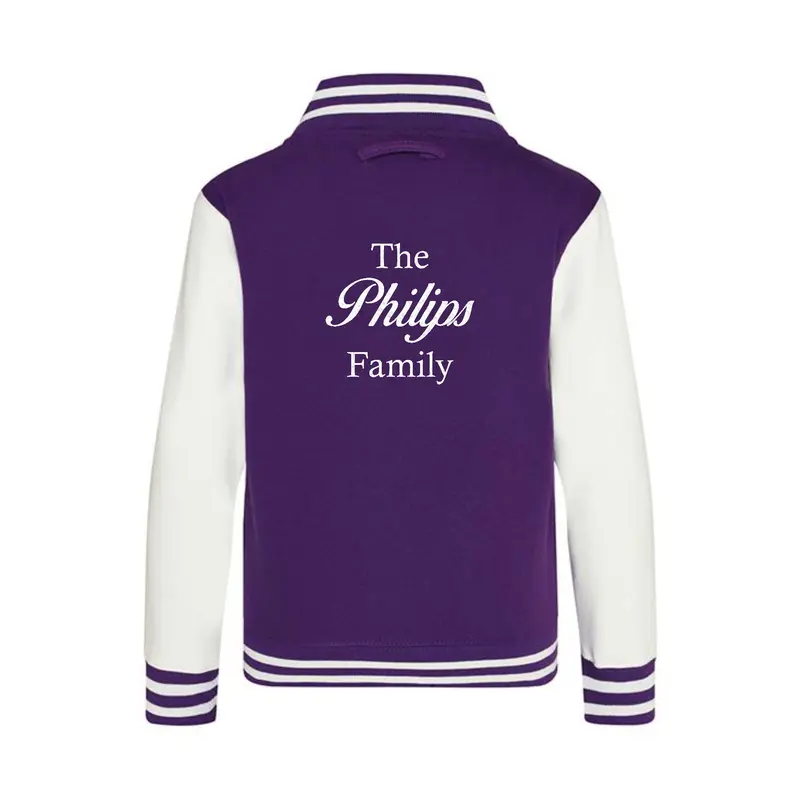 Personalised Varsity College Jackets - Family Design - #W1 5