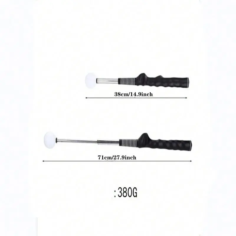 Golf Swing Practice Stick, Telescopic Warm Up Golf Swing Trainer, Correcting Gesturer Golf Training Aid with Non-slip Rubber Handle, Golf Training & Warmup Stick, Golf Supplies, Golf Equipment, Golf Accessories Christmas Gifts, Halloween 1