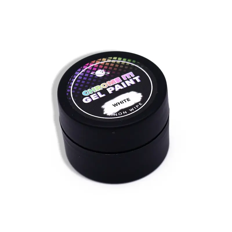Black & White No Wipe Gel Paint 8ml 2