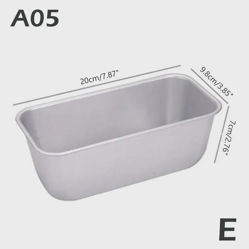 Aluminium Alloy Rectangular Bread Mold Non-Stick Cake Pan Mini Toast Mold Cake Baking Tray Loaf Kitchen Baking Tools Bakeware 5