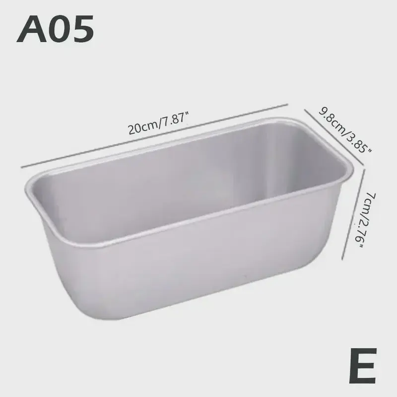 Aluminium Alloy Rectangular Bread Mold Non-Stick Cake Pan Mini Toast Mold Cake Baking Tray Loaf Kitchen Baking Tools Bakeware 5