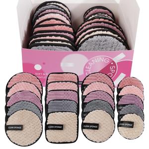 MAANGE Makeup Remover Puff (20pcs/set), Soft Round & Square Makeup Remover Pads, Multi-functional Makeup Tools for Women, Summer Cosmetic Accessories, Makeup Products, Makeup Products, Christmas Gift, Christmas Eve Box Fillers