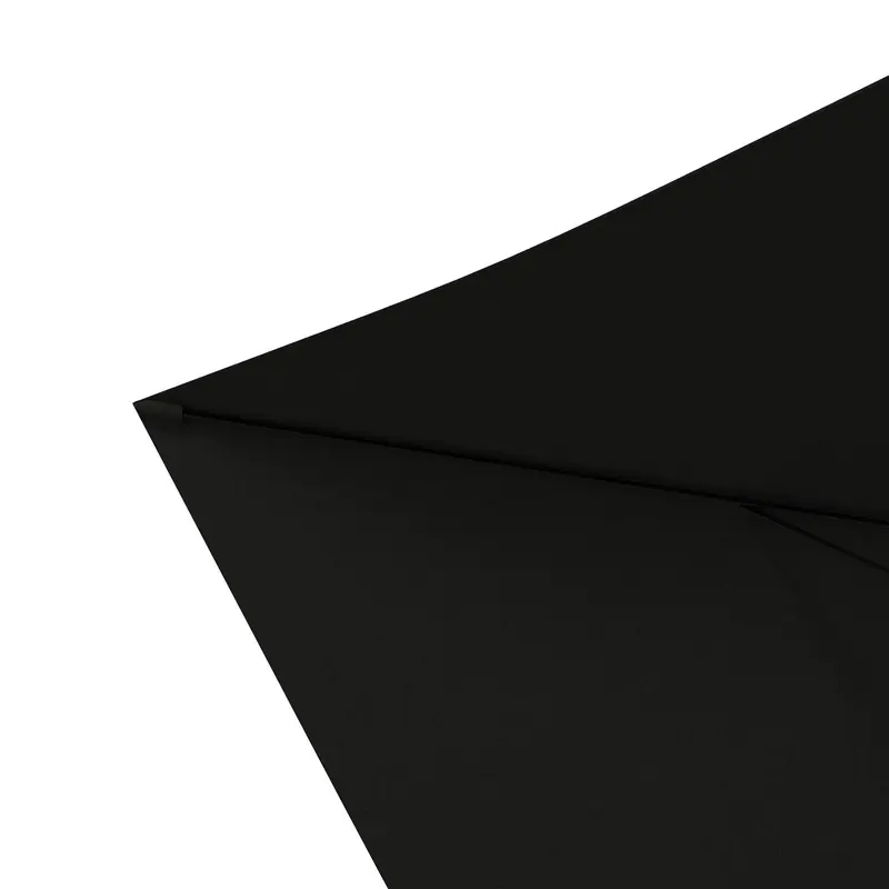Outsunny 2 x 3(m) Garden Parasol Umbrella, Rectangular Outdoor Market Umbrella Sun Shade with Crank & Push Button Tilt, 6 Ribs, Aluminium Pole, Black 7