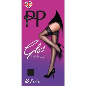 Pretty Polly Everyday Plus 10 Denier Gloss Hold Ups - Black