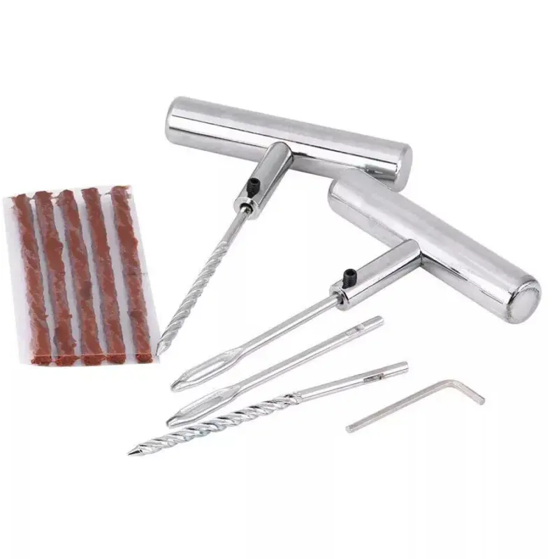 28Pcs Emergency Tyre Repair Kit Heavy Duty Car Tire Vehicle Puncture Wheel Plug 5
