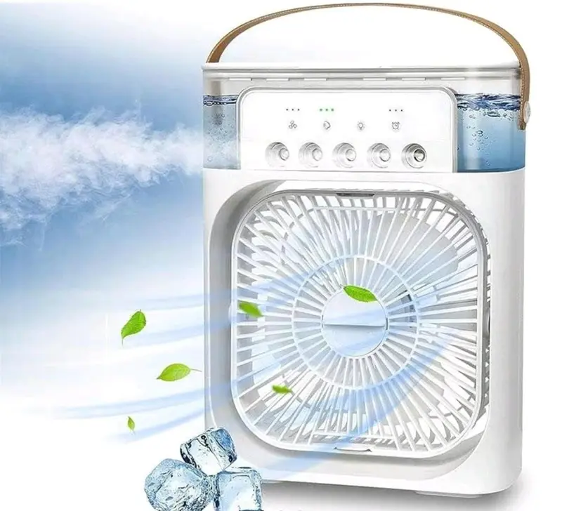 Portable 3 In 1 Fan Air Conditioner with LED Night Lights and Humidifier for Home Use 2