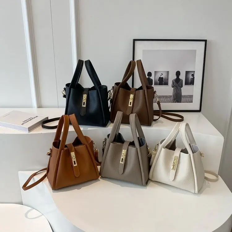 Women's Elegant Minimalist Handbag, Trendy VintageBucket Bag, Chic All-match Handbag for Daily & WorkUse, Valentine's Day, Gift