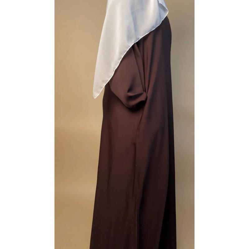 Nida closed abaya with pocket | Neutrals 0