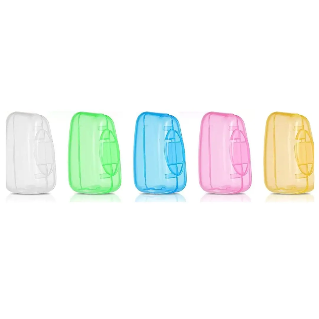 5 Travel Portable Toothbrush Head Covers - Toothbrush Protector Case