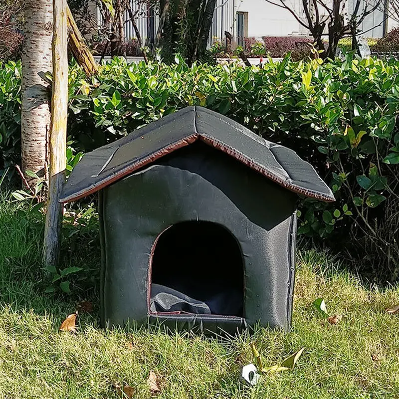 [2-3 day arrival]Outdoor Cat House Waterproof Breathable Pet Bed Dog Kennel Stray Cats Shelter UK 1