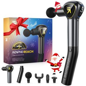 RENPHO Massage Gun , Back Massager With Long  Neck Extension Handle, Percussion Handheld Mini Muscle Massagers Relaxation Tools