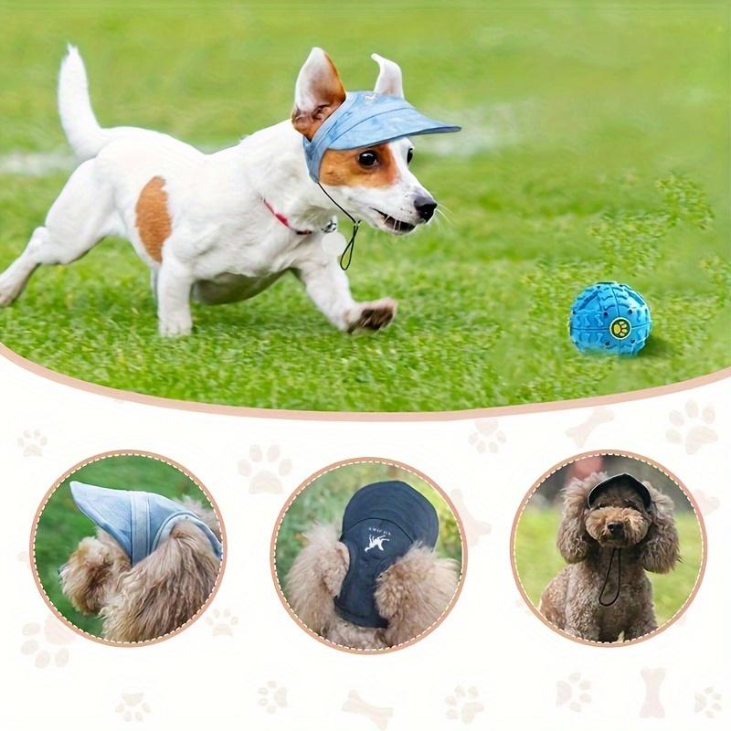 Product Introduction of Small, Medium, and Large Breeds Adjustable PVC Waterproof Dog Sun Hat with Elastic Strap - Non-Textile Outdoor Visor for UV Protection 5