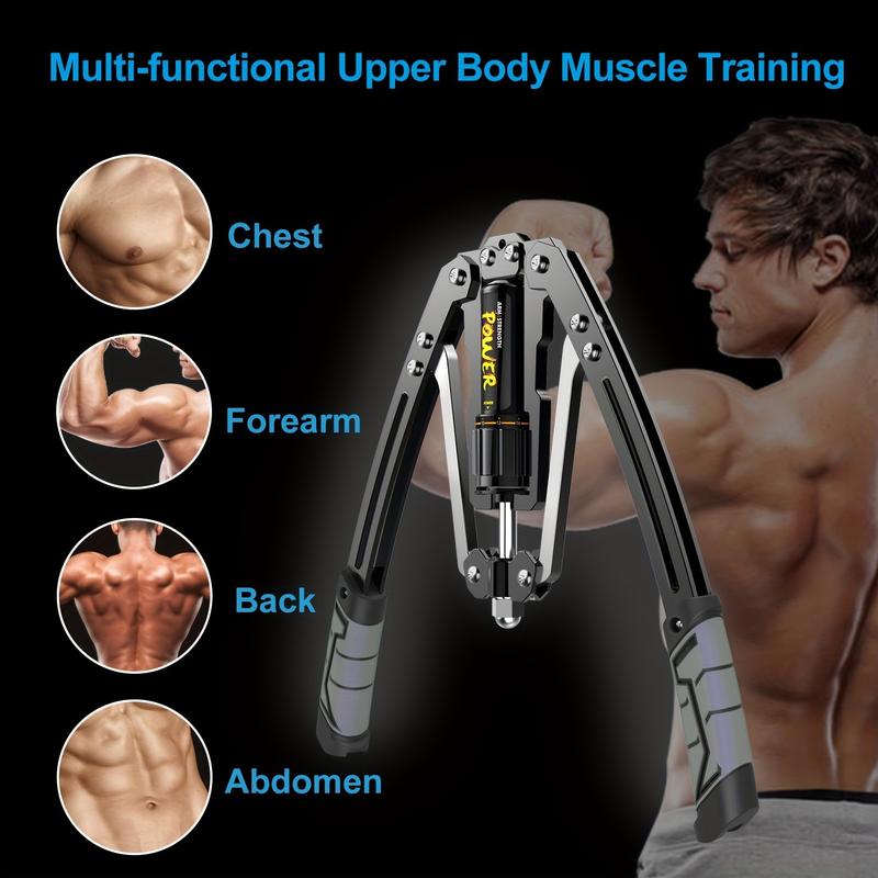 1pc Adjustable Arm Exerciser - Home Chest Expander, 22-440lbs Resistance, For Chest Arm Muscle Building, Body Exercise, Fitness 3