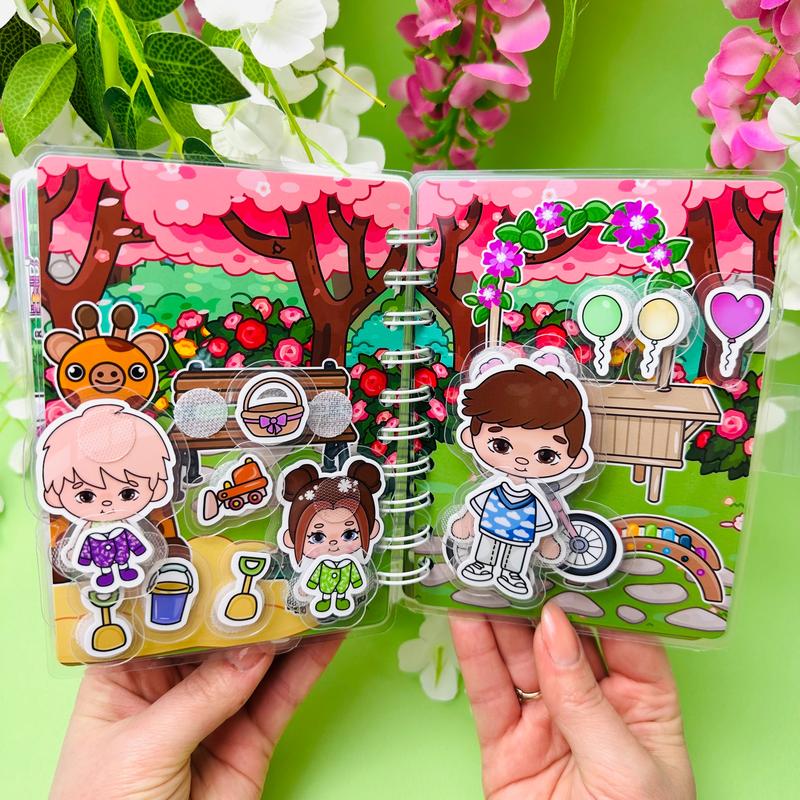 Toca Boca mini2 or Dream house and panda park. Game: Adventure Toy Figure Set for Imaginative Play, Arts & Crafts, Pretend Play, Activity Books? summer hause sticky book 6