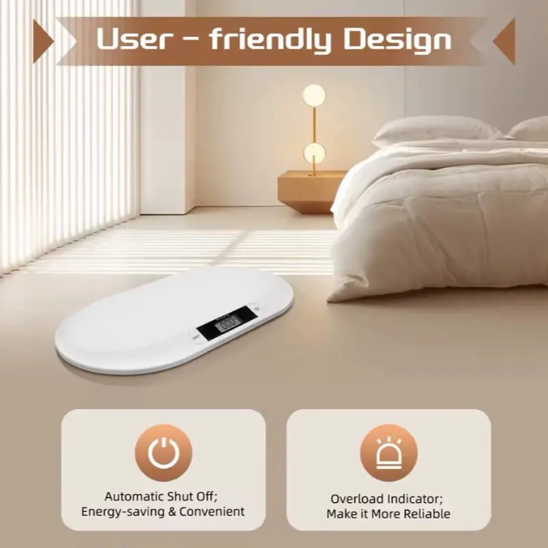 Smart Baby & Pet Scale 44LBS | Digital LCD Weight Tracker for Newborns, Infants & Small Pets (20KG Max) 1