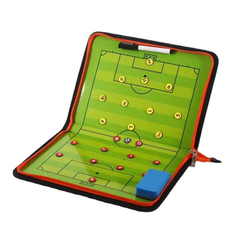 Coach Tactical Board Magnetic Zipper Football Tactical Board Coach Tactical Board Foldable Strategy Board with Pen Clipboard Hot 1
