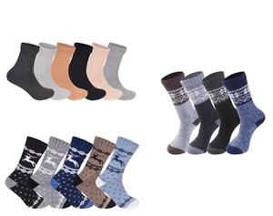Findfashion Men's Lamb Wool Merino Winter Wear Extra Warm Socks For Gents One  Size Fits All Shoe Size UK 6-11/EU 39-46/US 7-12