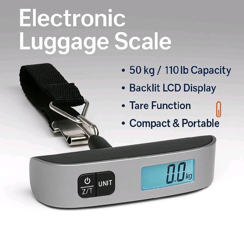 Electric Luggage Scale - Portable Travel Weighing Tool 1