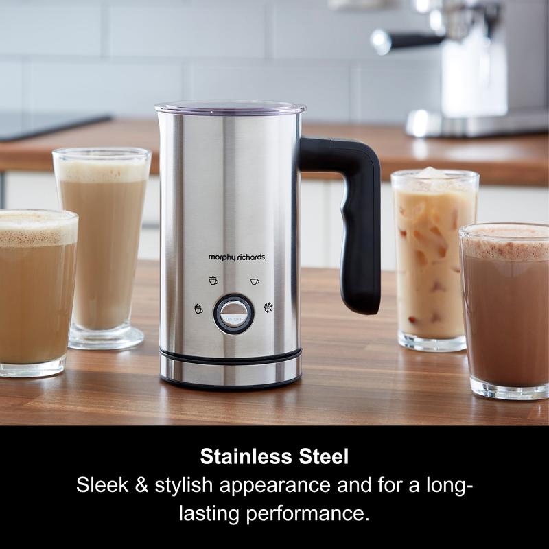 Morphy Richards 4 in 1 Milk Frother -  Hot Chocolate, Thick Foam, Light Foam & Cold Foam 2