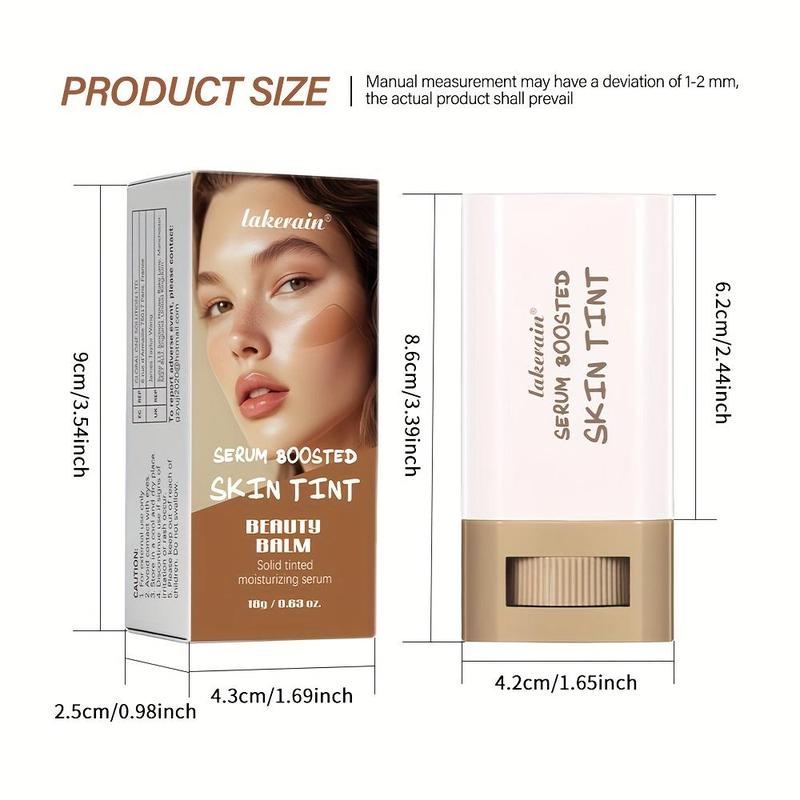 Lakerain Tinted Moisturizing Foundation Stick for Blemish Concealing - Matte Finish, All Skin Types, Multi-Color Options, Solid Formula - Sleek Design - Tinted Moisturizer for Face - Makeup, Concealer 5