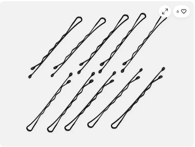 Pack of 12 Brown/Black Hair Grips Clips Bobby Pins - Must-Have for All Hair Colors 1