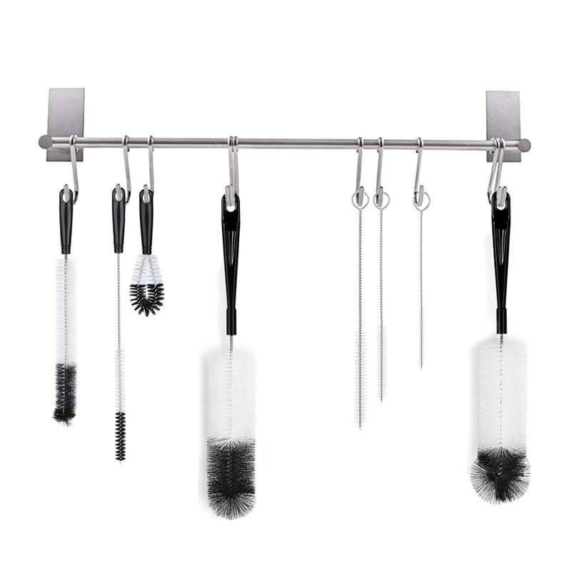 8 Pack Bottle Cleaning Brush Set Long Handle Bottle Cleaner with Kettle Lid Brush Straw Brush 2