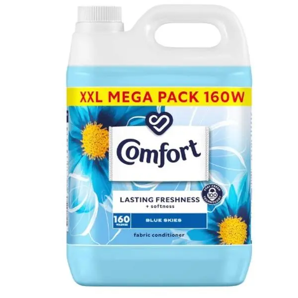 Blue Skies Fabric Conditioner with Stay Fresh Technology for 100 Days of Freshness + Fragrance - 160 Washes (4.8 L) - Household, Scented 0