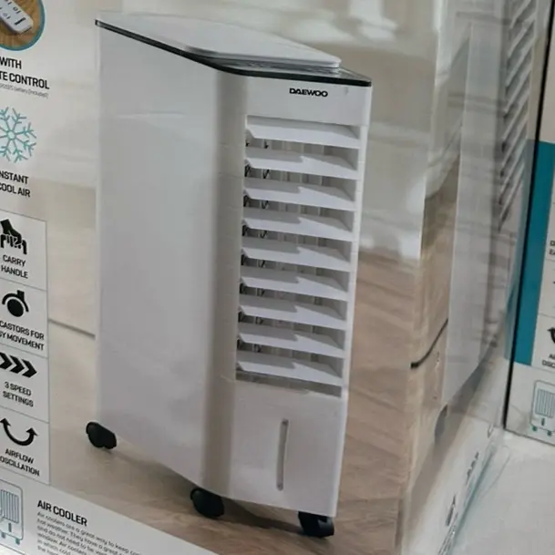 6.5L Portable Air Cooler Evaporative Fan With Remote Control LED Display - White uk seller 5