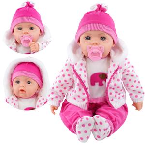 BiBi Doll "Dots" Large Size 20" Soft Bodied Baby Doll Girl With Spotty Coat, Dummy & Sounds Toy Doll for Ages 18 Months +