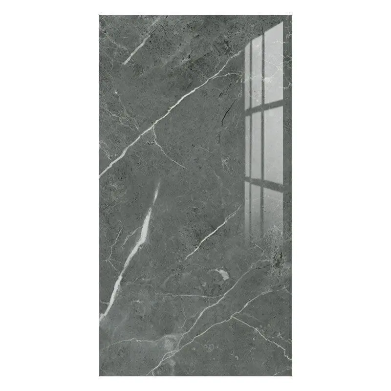 Grey Marble Peel & Stick Wall Tiles - Instant Upgrade Bathroom Kitchen Backsplash | Waterproof Self-Adhesive Vinyl Decals | 60x30cm (10 Pack) Removable Home Decor Multicolor gray wallpaper & wall trim stickers marble  tiles adhesive  wall  tiles 3
