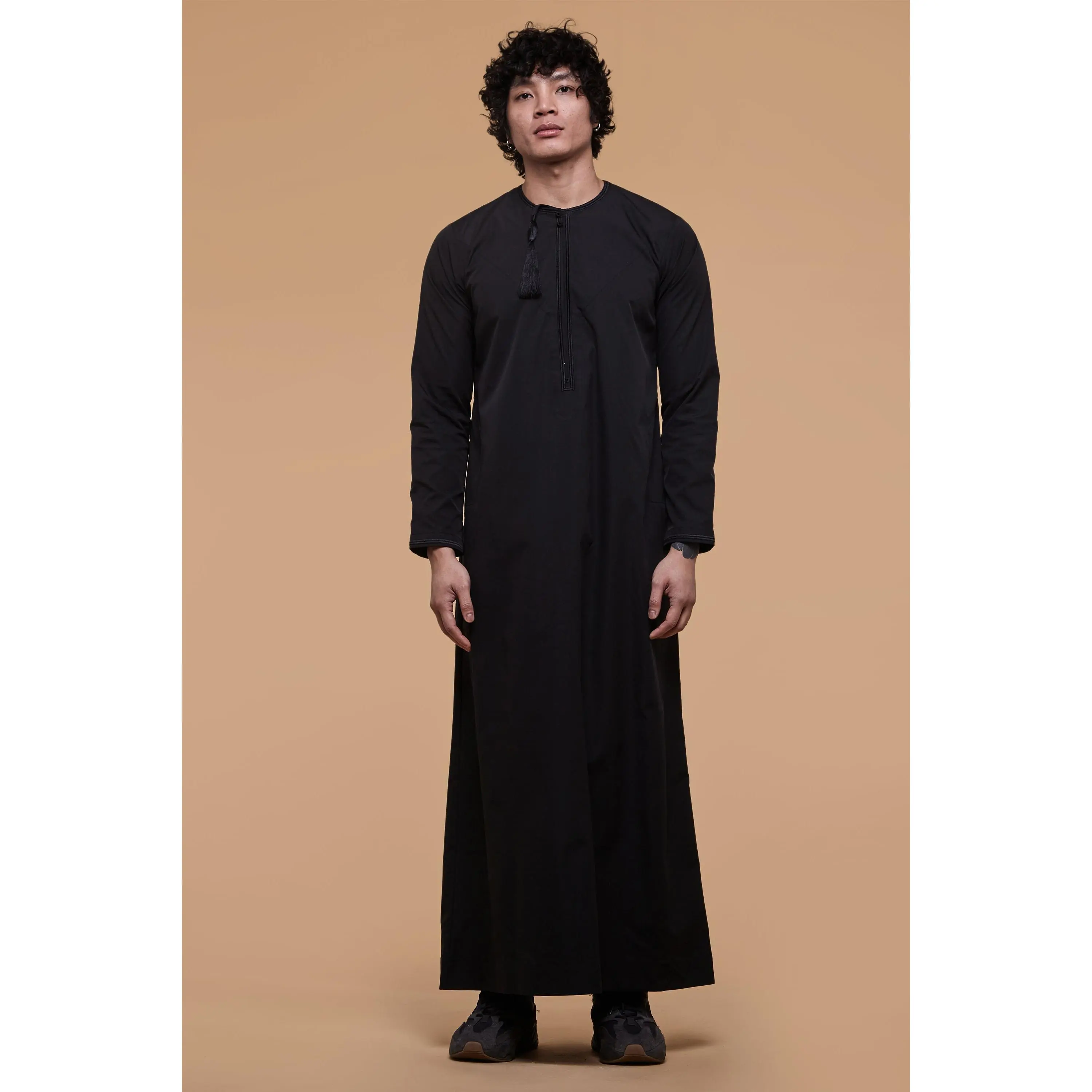 Triple Black Omani Thobe