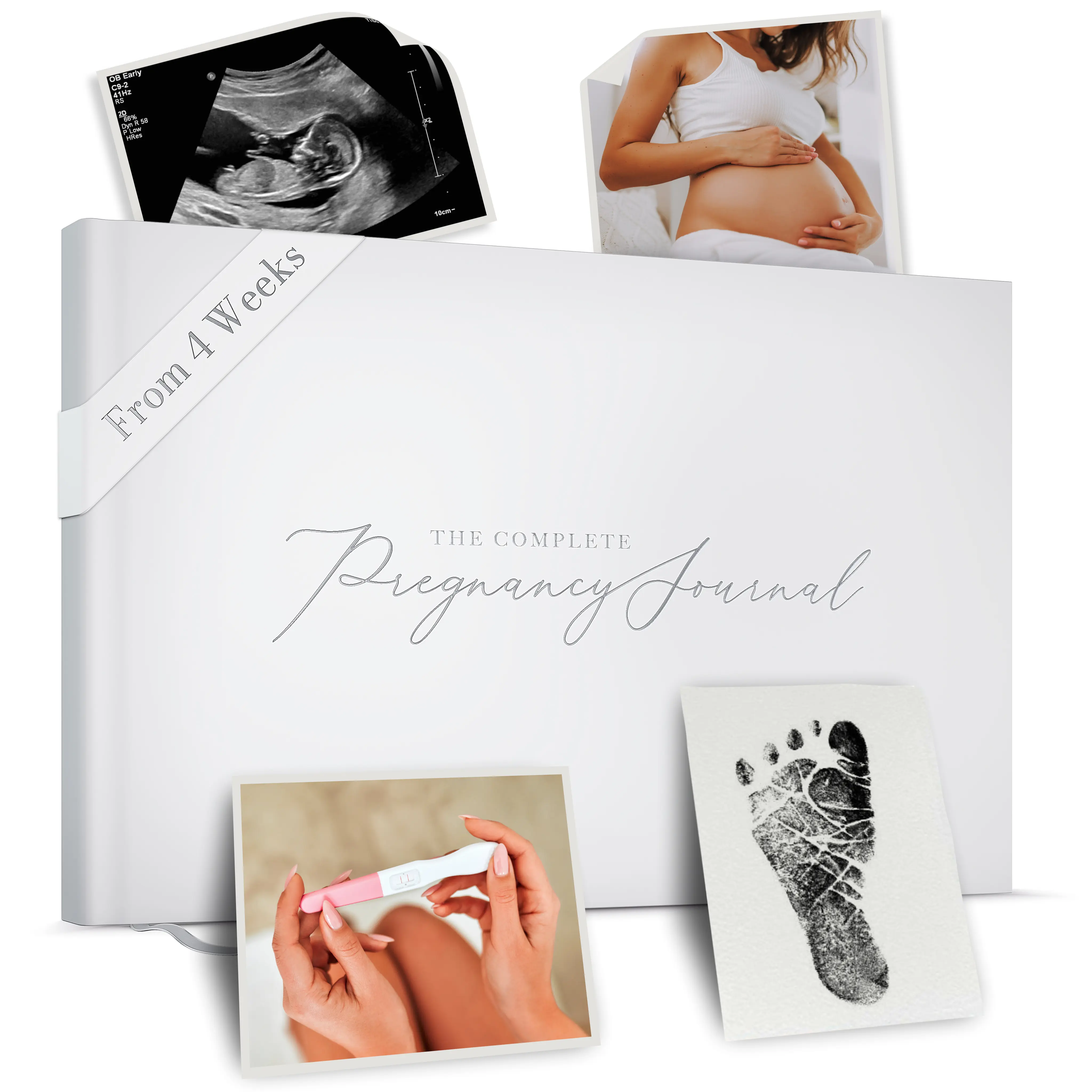 Pregnancy Journal - Silver Edition - Pregnancy Gift For New Mums