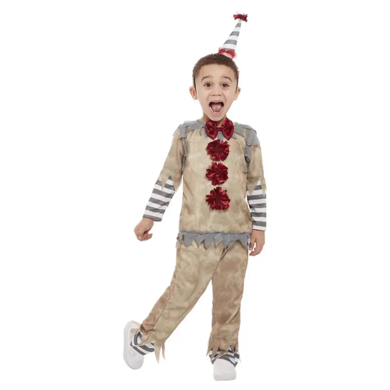 Vintage Clown Toddlers Ladies Halloween Killer Scary Fancy Dress Pennywise 1
