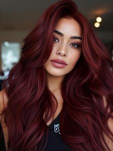 Burgundy Straight Tape-in Human Hair Extensions, 20pcs Skin Weft Human Hair Extensions, Seamless Skin Weft Tape-in Hair Extensions