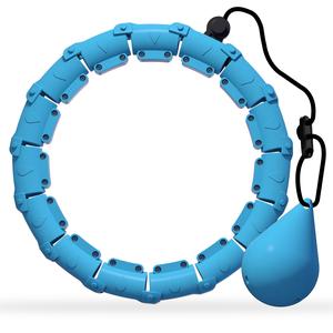 24 Knots Weighted Hula Hoop, 2 in 1 Detachable Knots Fitness Hoop, Adjustable Auto Spin Ball Suitable for Adults, Fitness Accessories, Workout Equipment, Training Equipment, Weighted Hula Circle, Portable Hoops, Home Gym Kit, Exercise Equipment