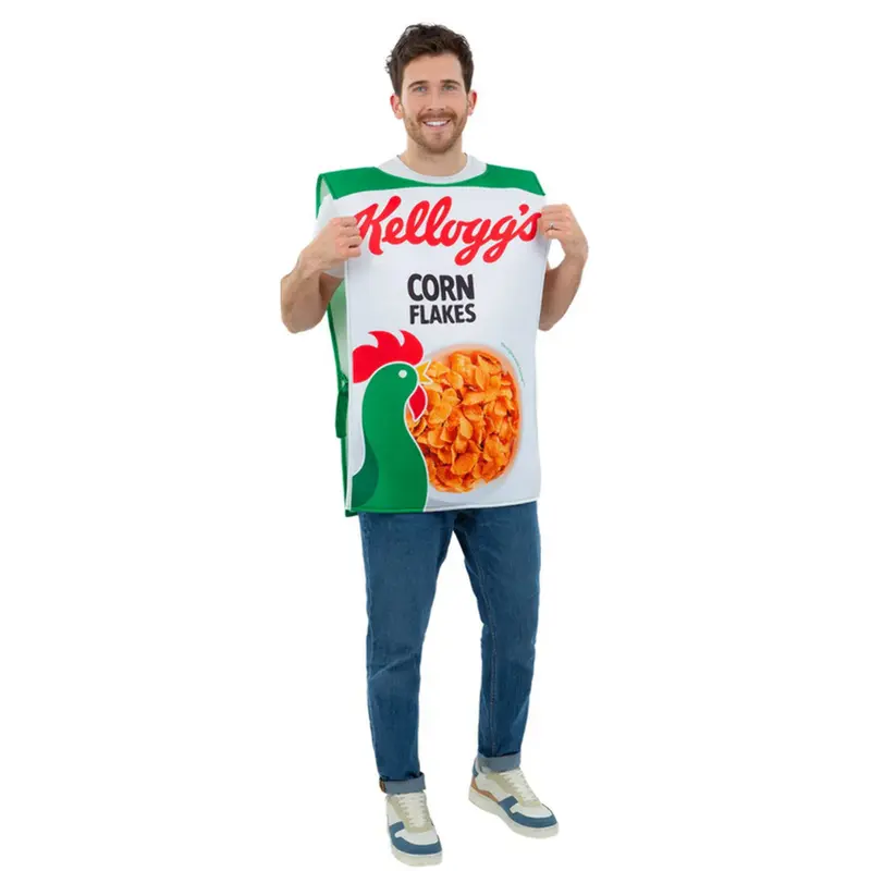Kelloggs Cereal Box Novelty Food Fun Fancy Dress Costume Mens Ladies Funny Outfit 2