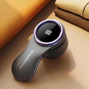 Electric Lint Remover, USB Rechargeable Fabric Shaver with LCD Display, Portable Lint and Pilling Trimmer for Clothes, Sweaters, Bedding and Furniture