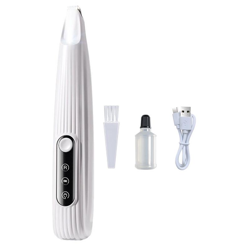 Dog Paw Trimmer with LED Light Fully Waterproof Portable Pet Hair Trimmer with Display Dog Clippers Grooming 18mm Widen Blade 7