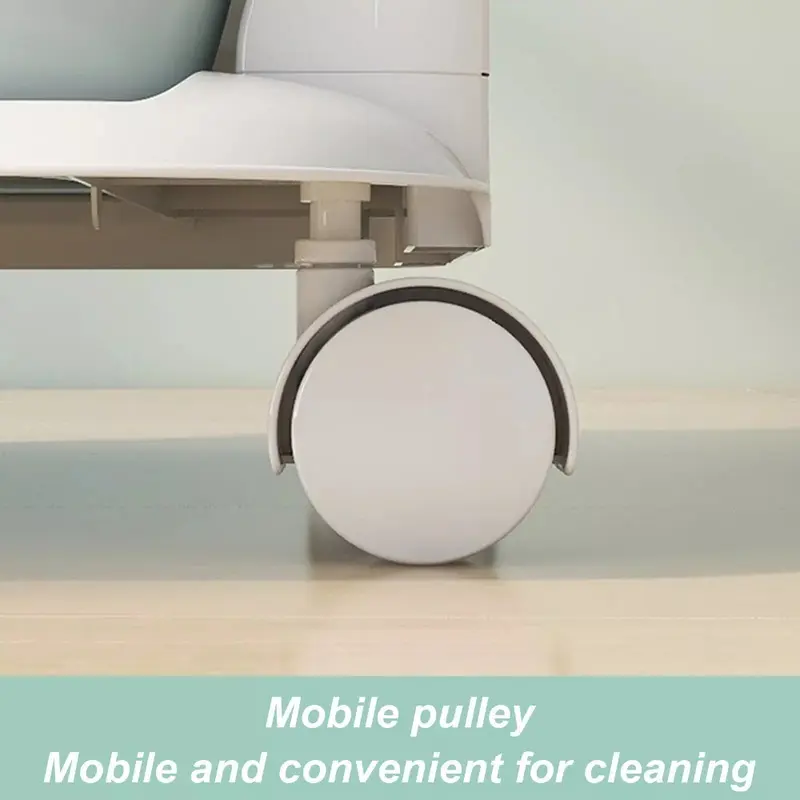 Plastic Drawer Box Storage Cabinet Rolling Cart with Wheels Casters 5 Drawers UK 6
