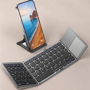 Ultra-thin Wireless Mini Bluetooth-compatible Keyboard, Foldable & Simple Design Tablet Keyboard for Household & Office, Portable Keyboard, Durable Keyboard