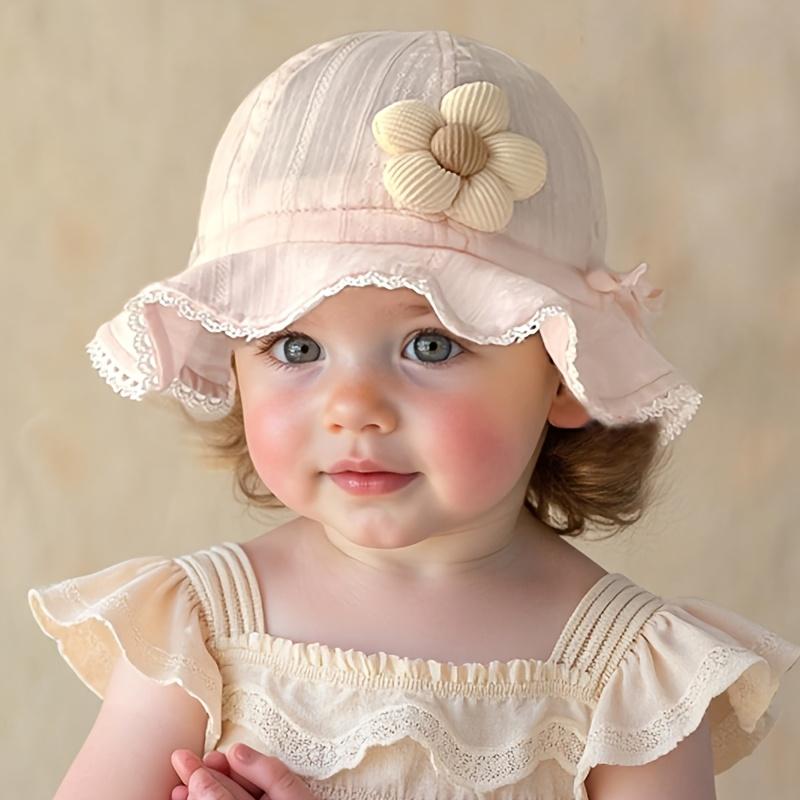 Product Introduction of Rainbow Snowman  1pc of an adorable baby straw hat that features a floral embellishment. This hat is lightweight and breathable, providing effective sun protection. Its large brim makes it ideal for outdoor activities, beach trips, and daily wear. Geared 1