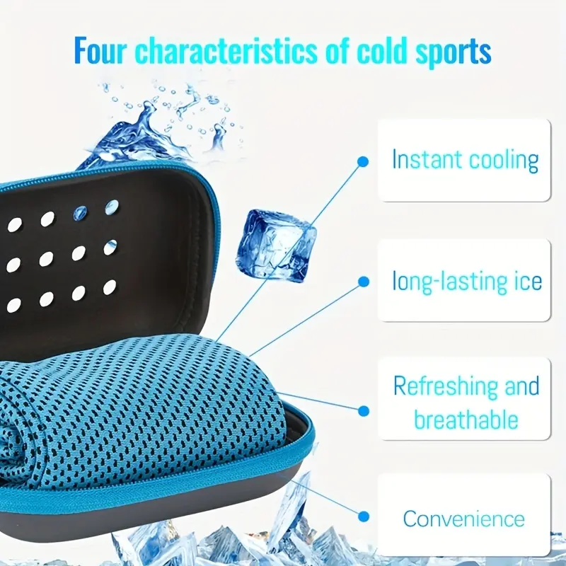 [Cooling Towels] Soft & Breathable Quick-Dry Cooling Towels | Absorb Sweat, Come with a Storage Box, Suitable for Sports, Running, Yoga, Fitness Clubs, And Golf 3