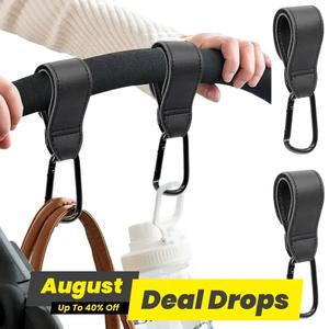 Baby Stroller Hooks, 2 Counts/set Bag Hooks Stroller Chilling Pad for Hanging Diaper Bags, Baby Stroller Hanging Hook, Multipurpose Hooks for Grocery Shopping Bags, Infant Stroller Connectors