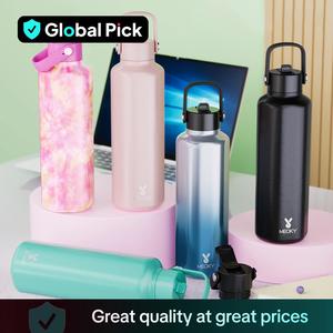 【Meoky】stainless Steel Vacuum Flask, 1 Count Double Lid Hexagonal Insulated Water Bottle with Silicone Handle, Travel Accessories, Summer Cool Bottle