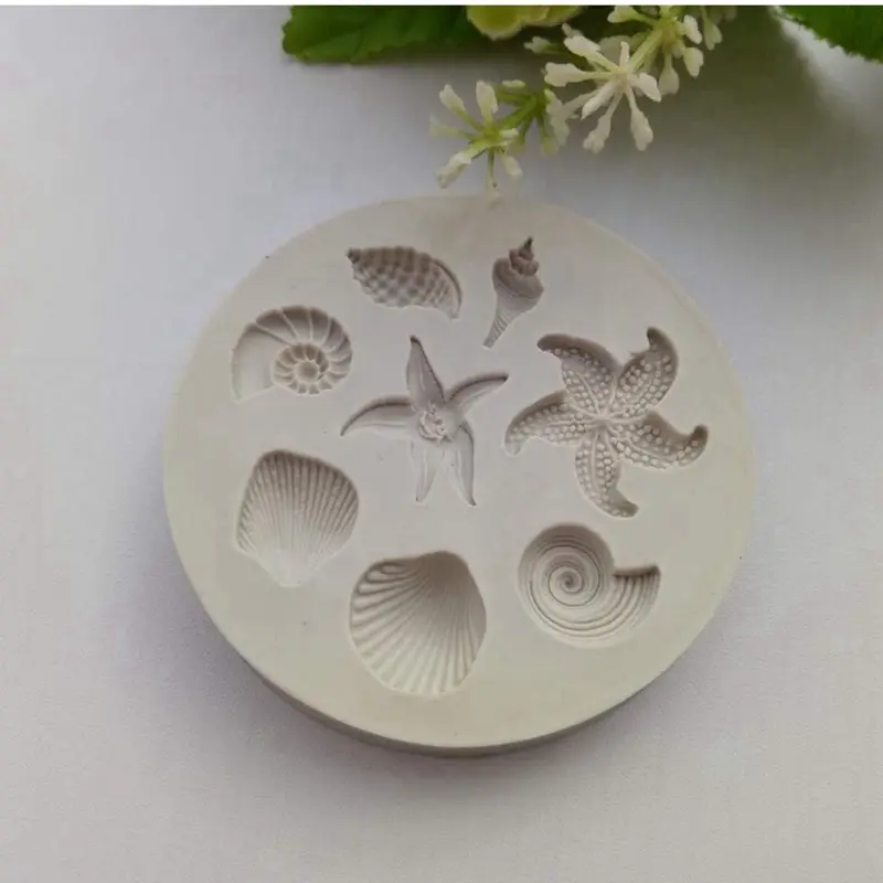Sea Shell Silicone Fondant Baking Decorating Mould for Cake and Cookie Making Birthday 3